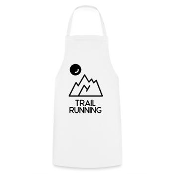 Trailrunning - Kochschürze - Weiß - Vorne - AI Model Male 185 dark (185cm)