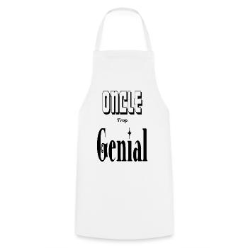 Oncle Trop Génial Tonton - Tablier de cuisine - blanc - Devant - AI Model Male 185 dark (185cm)