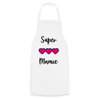 SUPER GRANNIA - Kochschürze - Weiß - Vorne - AI Model Male 185 dark (185cm)