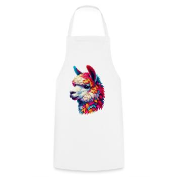 Alpaga - Tablier de cuisine - blanc - Devant - AI Model Male 185 dark (185cm)