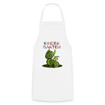 Bonjour la maternelle - Tablier de cuisine - blanc - Devant - AI Model Male 185 dark (185cm)