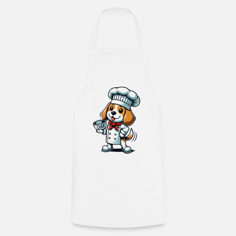 Beagle Koch - Kochschürze - Weiß