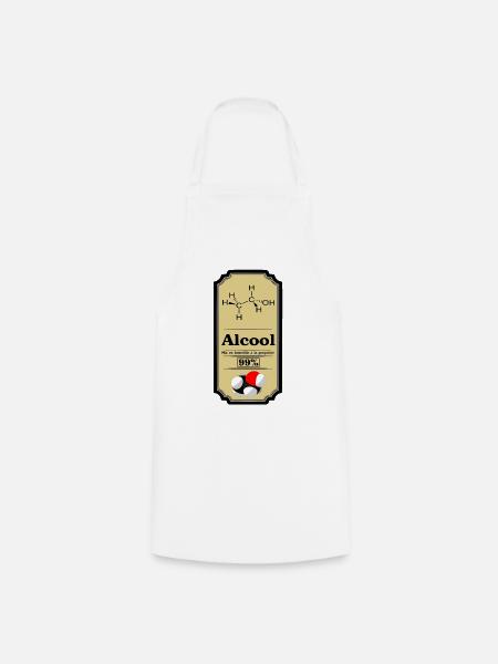 Alkohol - Kochschürze - Weiß