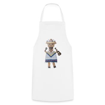 Taurus : le rythme de la samba dans le sang - Tablier de cuisine - blanc - Devant - AI Model Male 185 dark (185cm)