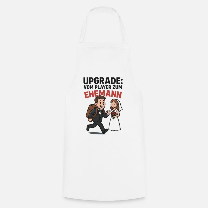 Upgrade to husband - Cooking Apron - white