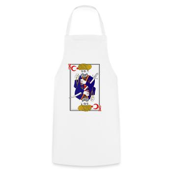 Carte à Jouer de la Tradition Turque - Tablier de cuisine - blanc - Devant - AI Model Male 185 dark (185cm)