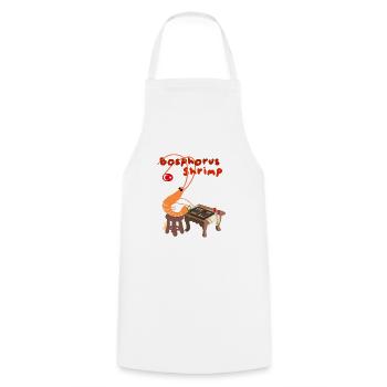 Bosphorus Shrimp, Istanbul - Cooking Apron - white - Front - AI Model Male 185 dark (185cm)