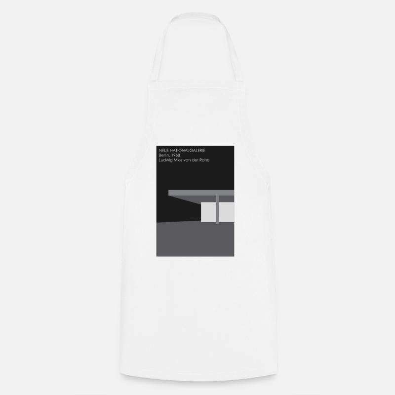 Modern Architecture: National Gallery - Cooking Apron - white