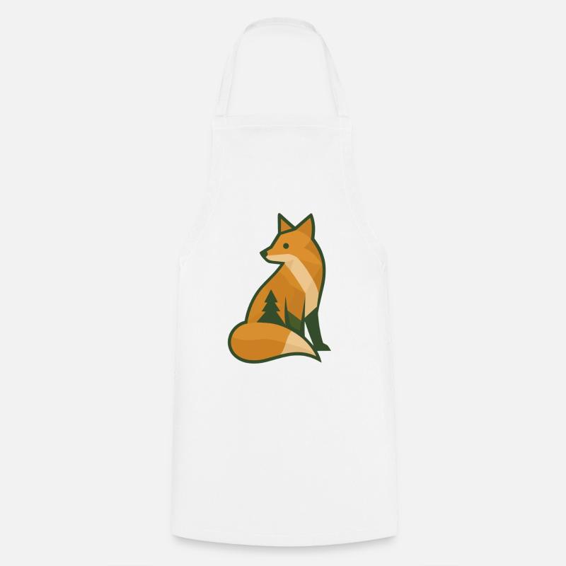 Waldfuchs - Kochschürze - Weiß