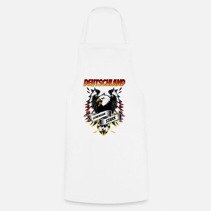 Germany Strong Together Eagles - Cooking Apron - white