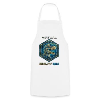 Virtual Reality Rex Dino - Kochschürze - Weiß - Vorne - AI Model Male 185 dark (185cm)
