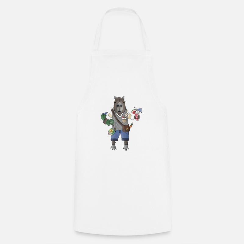 Mode Chill de Capybara - Tablier de cuisine - blanc