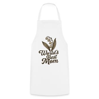 Das Weltbeste Mama-Lily-Design - Kochschürze - Weiß - Vorne - AI Model Male 185 dark (185cm)
