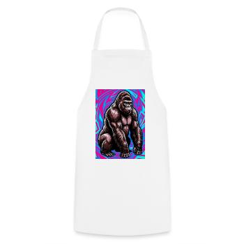 gorilla - Cooking Apron - white - Front - AI Model Male 185 dark (185cm)