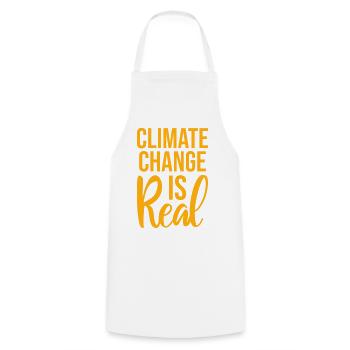 Climate Change Is Real Climate Change Science - Cooking Apron - white - Front - AI Model Male 185 dark (185cm)