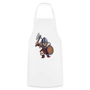 Fighting Germanic - Cooking Apron - white - Front - AI Model Male 185 dark (185cm)
