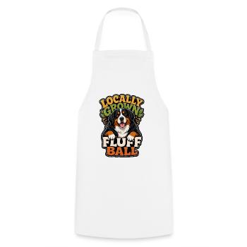 Bernese Mountain Dog - Cooking Apron - white - Front - AI Model Male 185 dark (185cm)