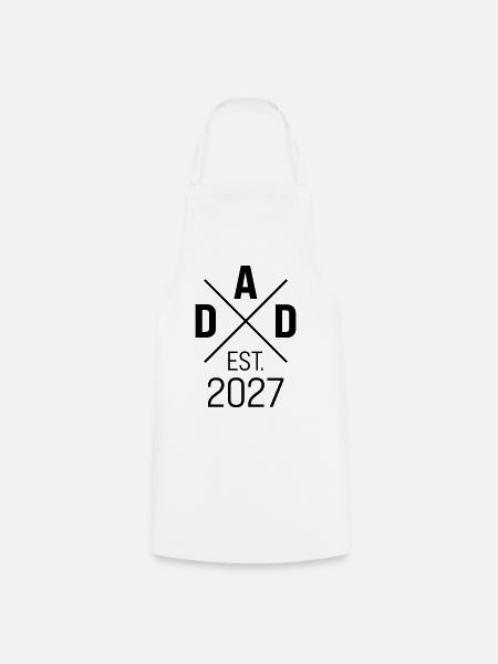 Dad 27 Papa Vater Vatertag Baby - Kochschürze - Weiß