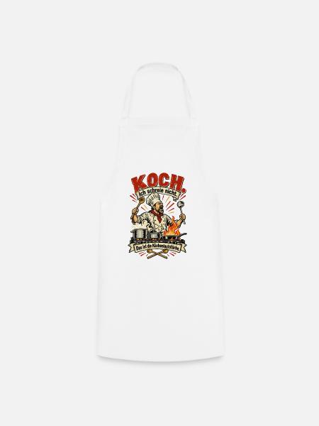 Koch Küchenlautstärke - Kochschürze - Weiß