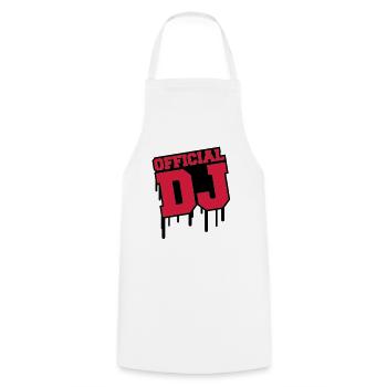 official_dj_c2 - Tablier de cuisine - blanc - Devant - AI Model Male 185 dark (185cm)