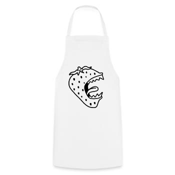 Monster Strawberry - Tablier de cuisine - blanc - Devant - AI Model Male 185 dark (185cm)
