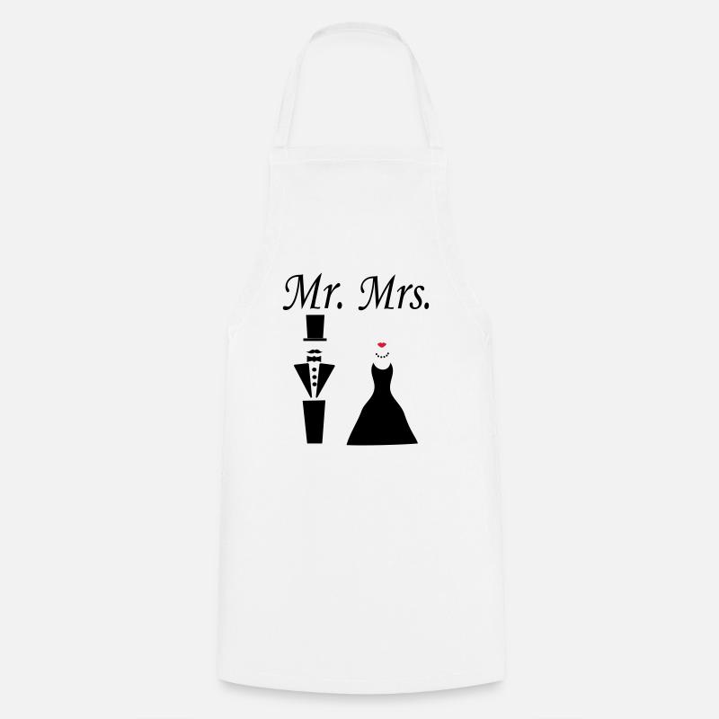 mrmrs_222 - Tablier de cuisine - blanc