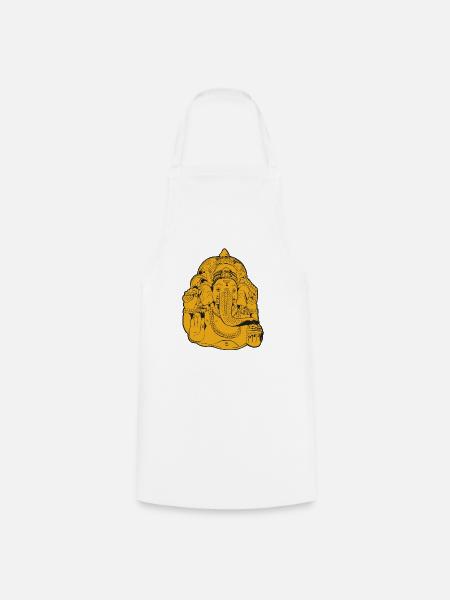 Ganesha - Kochschürze - Weiß