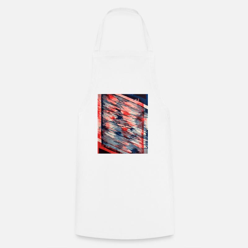 Art abstrait - Tablier de cuisine - blanc