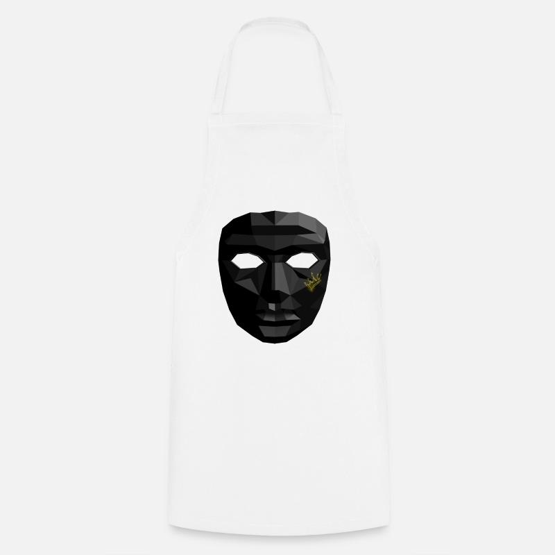 Geometric mask - Cooking Apron - white