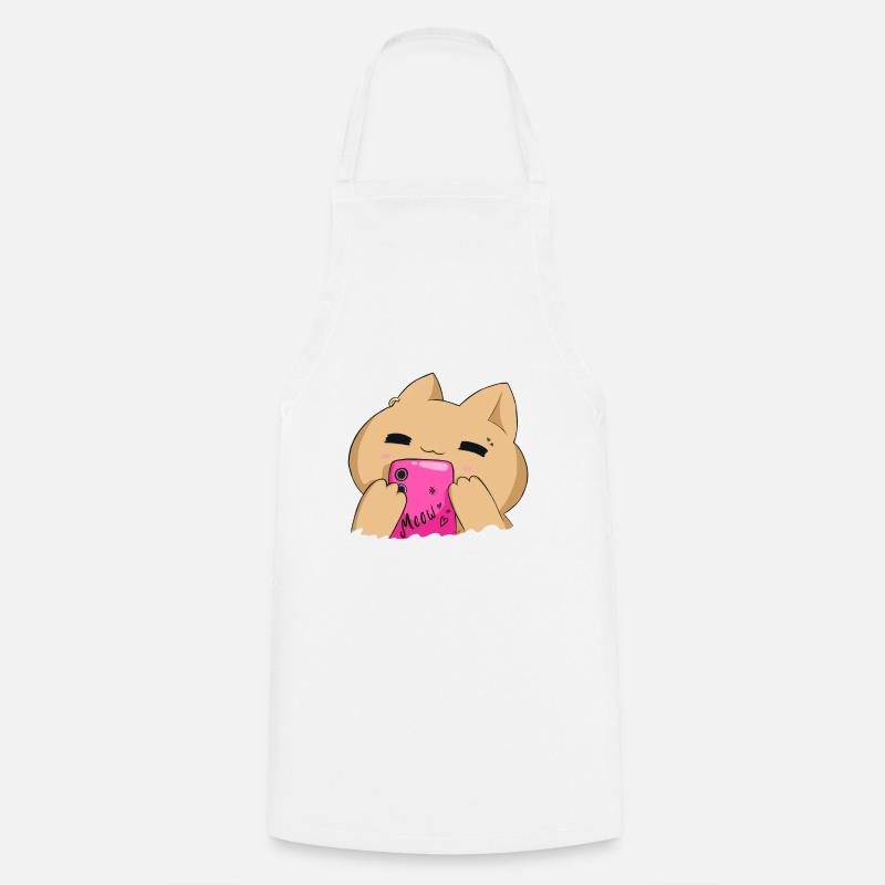 Miaou - Tablier de cuisine - blanc
