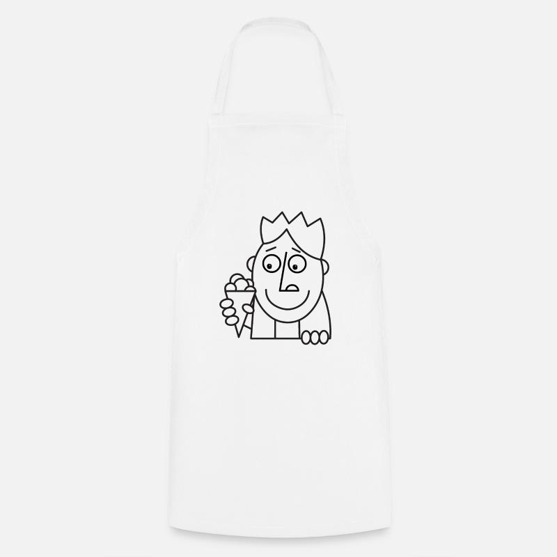 glace! - Tablier de cuisine - blanc