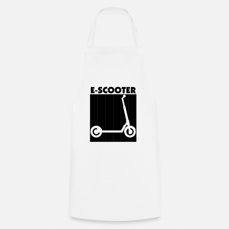 E-Scooter Roller Scooter - Kochschürze - Weiß