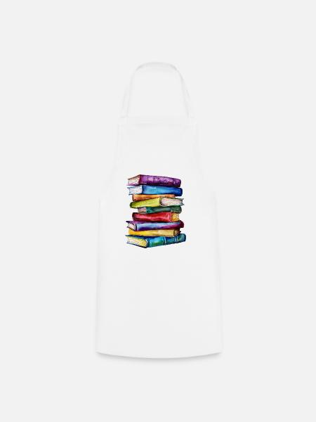 Die Kraft der Bücher - Kochschürze - Weiß