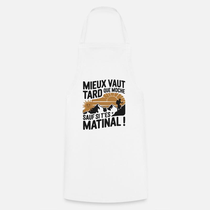 phrase drole - Tablier de cuisine - blanc