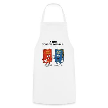 Bible T-Shirt - Cooking Apron - white - Front - AI Model Male 185 dark (185cm)