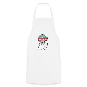 Un fan d’anime présente un cosplay de dessin animé japonais - Tablier de cuisine - blanc - Devant - AI Model Male 185 dark (185cm)