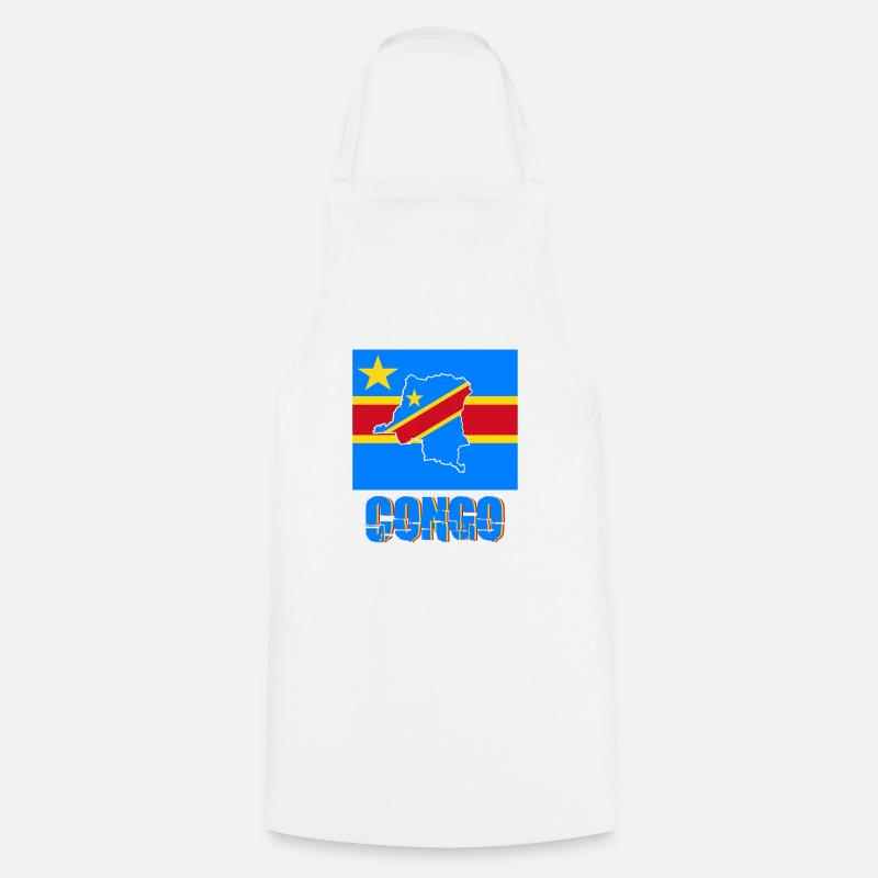 Congo - Tablier de cuisine - blanc