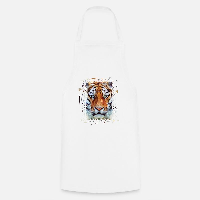 Tiger - Kochschürze - Weiß