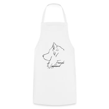 Profil finlandais de Laponie Chiens Chien Wilsigns - Tablier de cuisine - blanc - Devant - AI Model Male 185 dark (185cm)