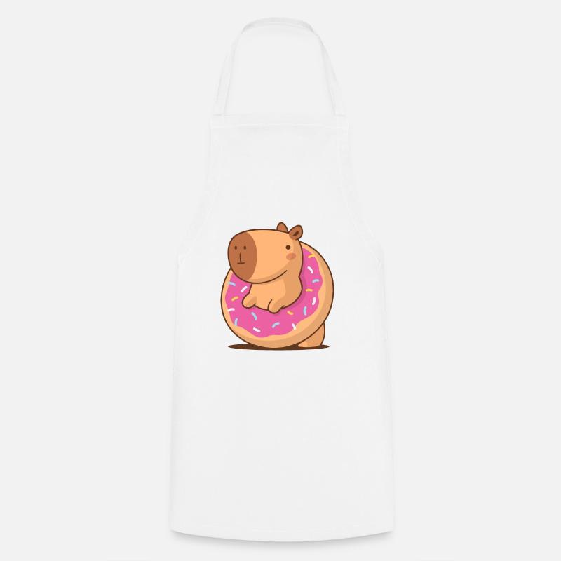 Beignet Capybara - Tablier de cuisine - blanc