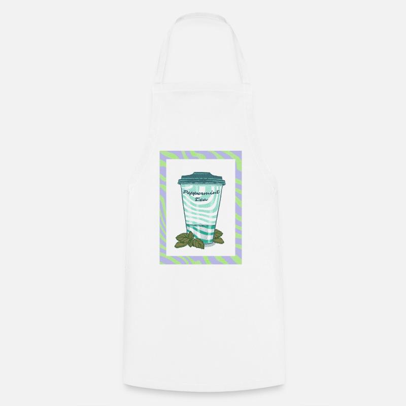 Peppermint Tea - Kochschürze - Weiß