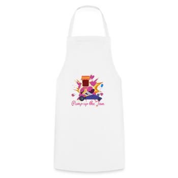 Pump it up - Cooking Apron - white - Front - AI Model Male 185 dark (185cm)