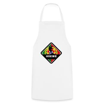 Portugal Flag Used Look Portuguese Flag - Cooking Apron - white - Front - AI Model Male 185 dark (185cm)