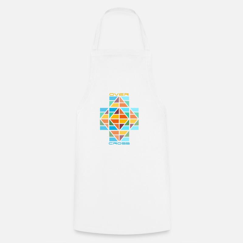 OVER CROSS WHITE - Tablier de cuisine - blanc