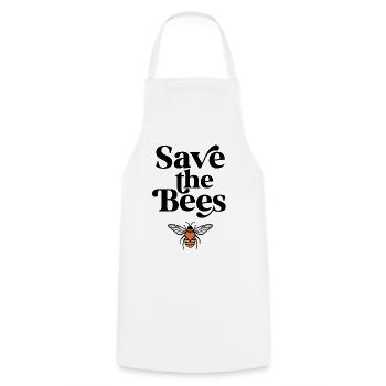 Save the Bees - Cooking Apron - white - Front - AI Model Male 185 dark (185cm)