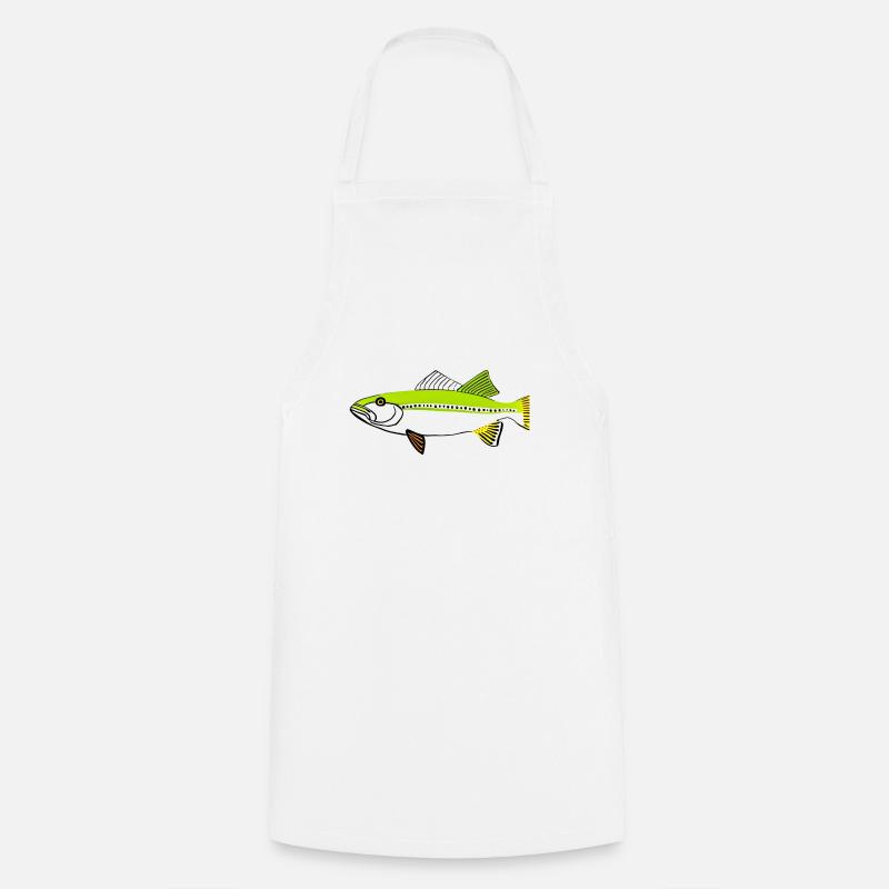 Truite - Tablier de cuisine - blanc