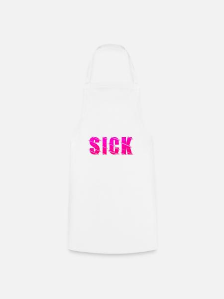 Sick design - Cooking Apron - white