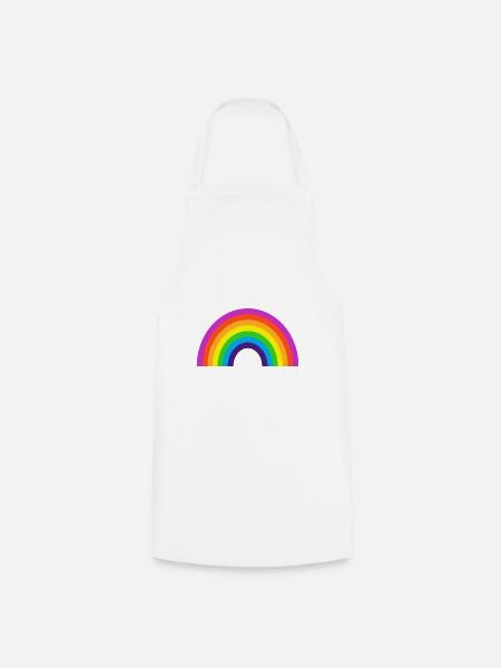 Kidcore Regenbogen Bunt Farben Geschenk Idee - Kochschürze - Weiß