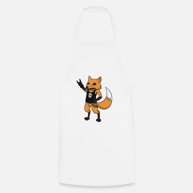 Rocker fox - Tablier de cuisine - blanc