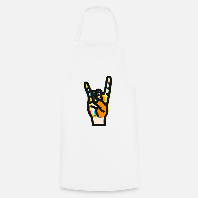Heavy Metal - Tablier de cuisine - blanc